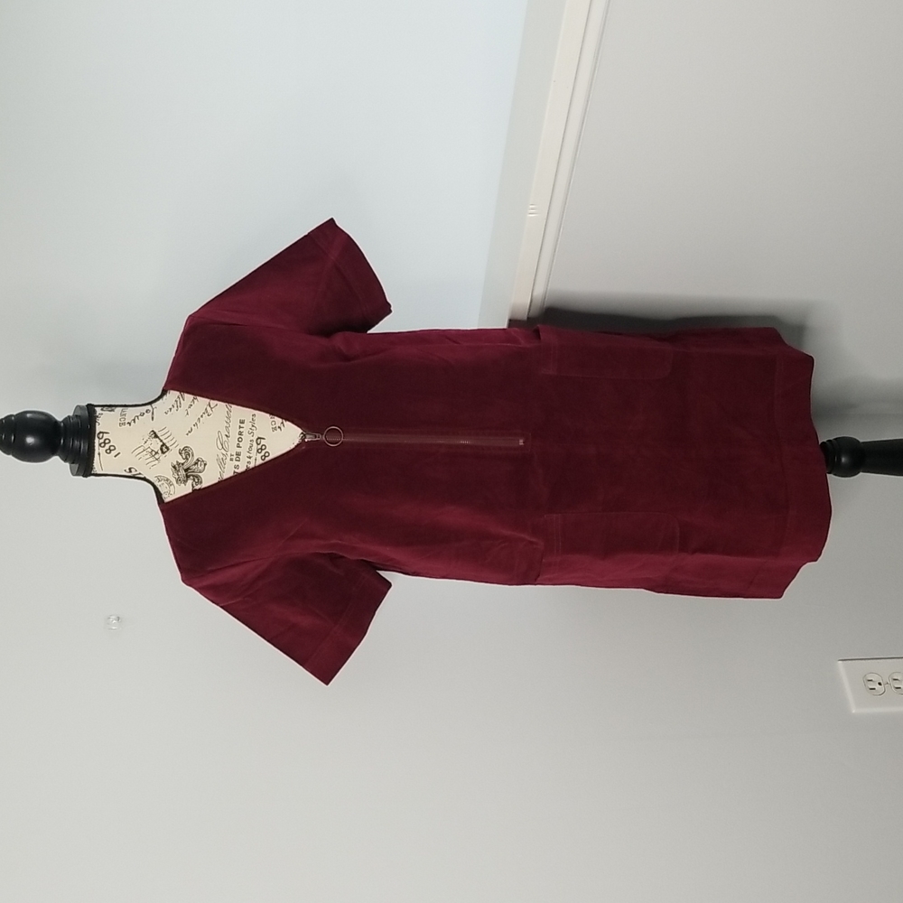Leo & sage burgundy velvet dress size medium